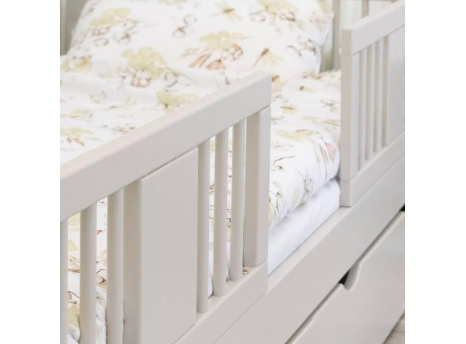 Dětská Montessori postel z masivu borovice LUNA - 160x80 cm