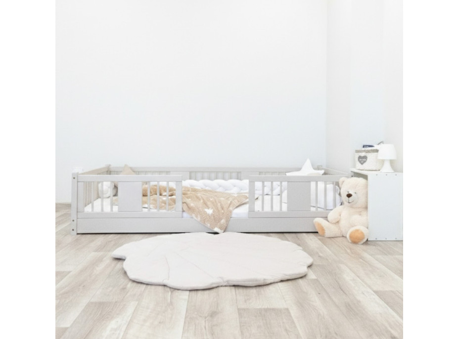 Dětská Montessori postel z masivu borovice LUNA - 160x80 cm