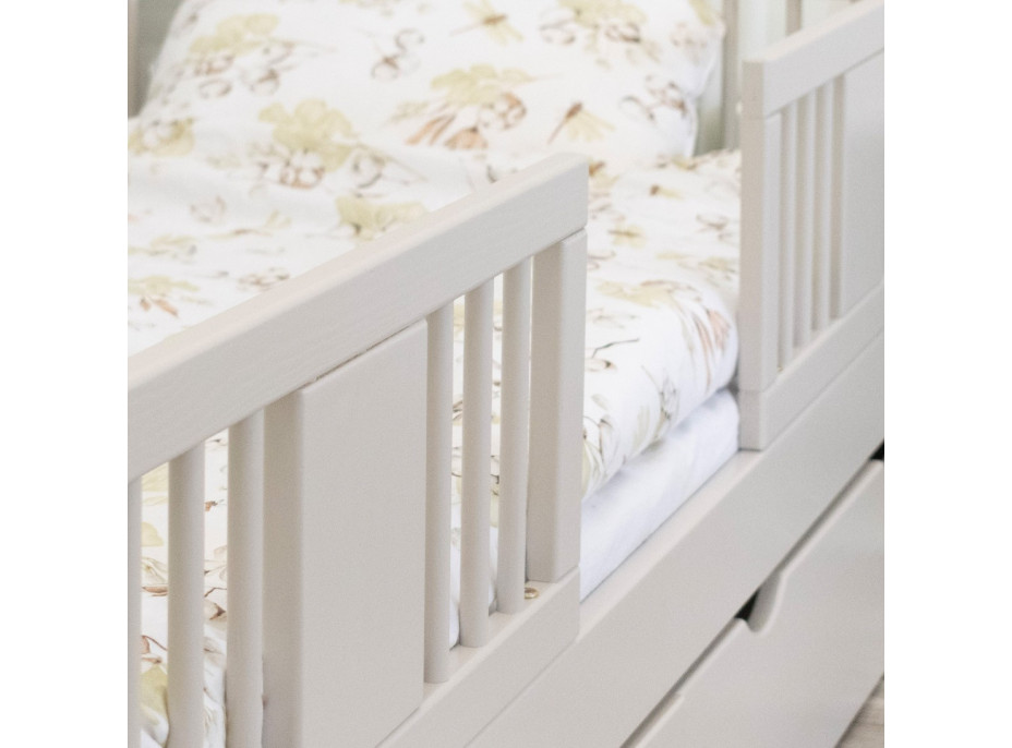 Dětská postel z masivu borovice LUNA 10 - 160x80 cm