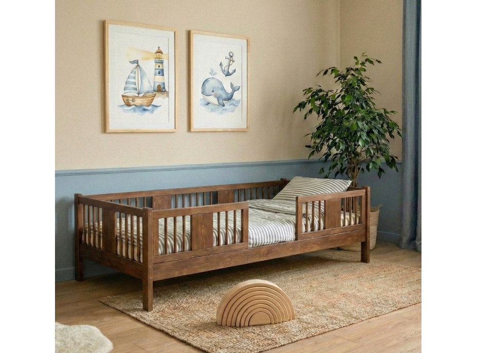 Dětská postel z masivu borovice LUNA 10 - 200x90 cm