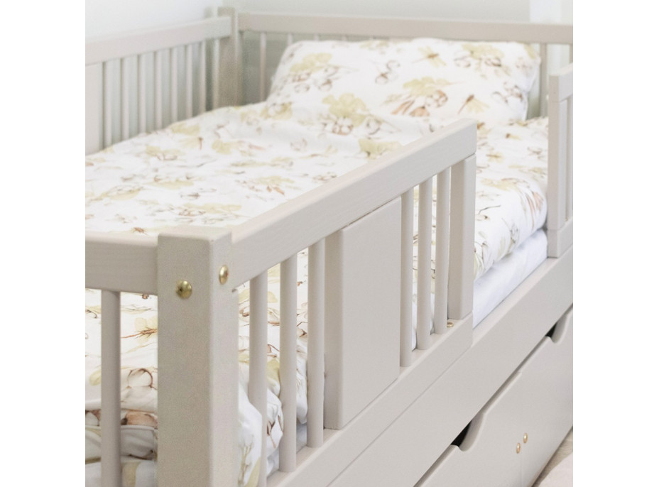 Dětská postel z masivu borovice LUNA 20 - 160x80 cm