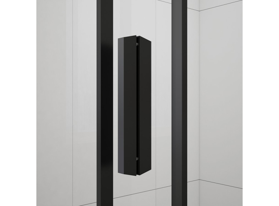 Polysan EASY BLACK obdélníkový sprchový kout 1000x800mm, čiré sklo L/P varianta EL1015B-02