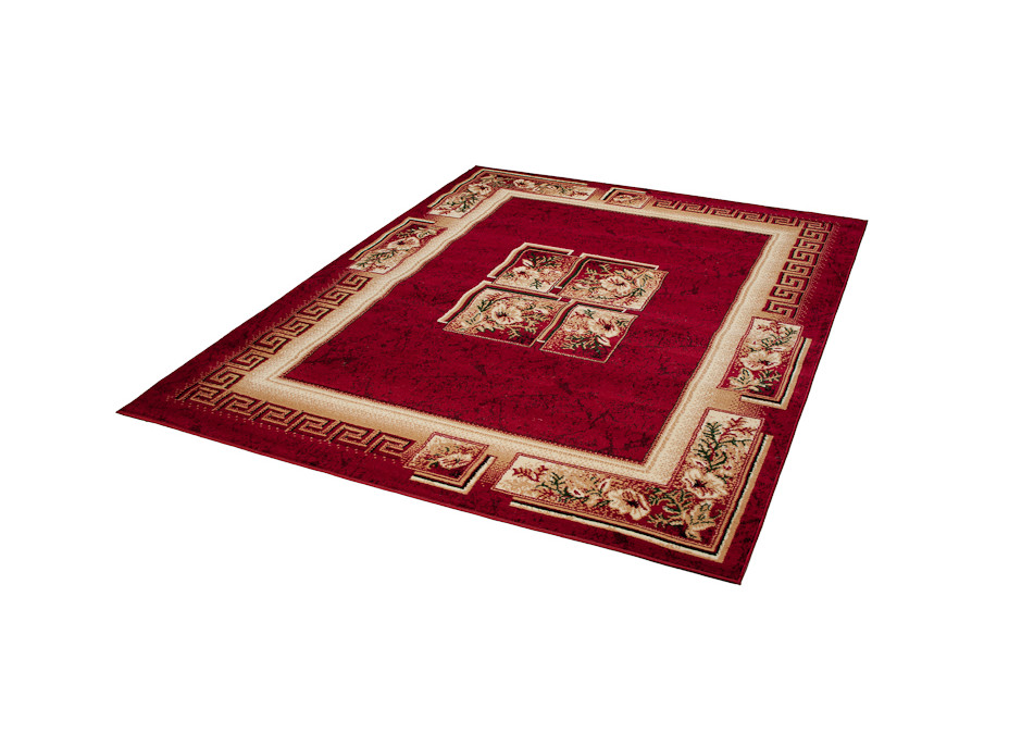 Kusový koberec ATLAS quatro - červený/béžový, 180x250 cm