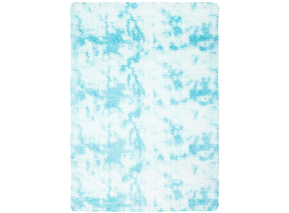 Plyšový koberec SILK Ombre - MODRÝ, 160x230 cm