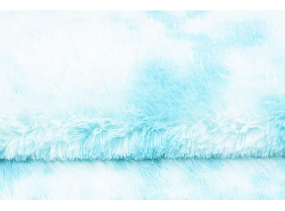Plyšový koberec SILK Ombre - MODRÝ, 160x230 cm