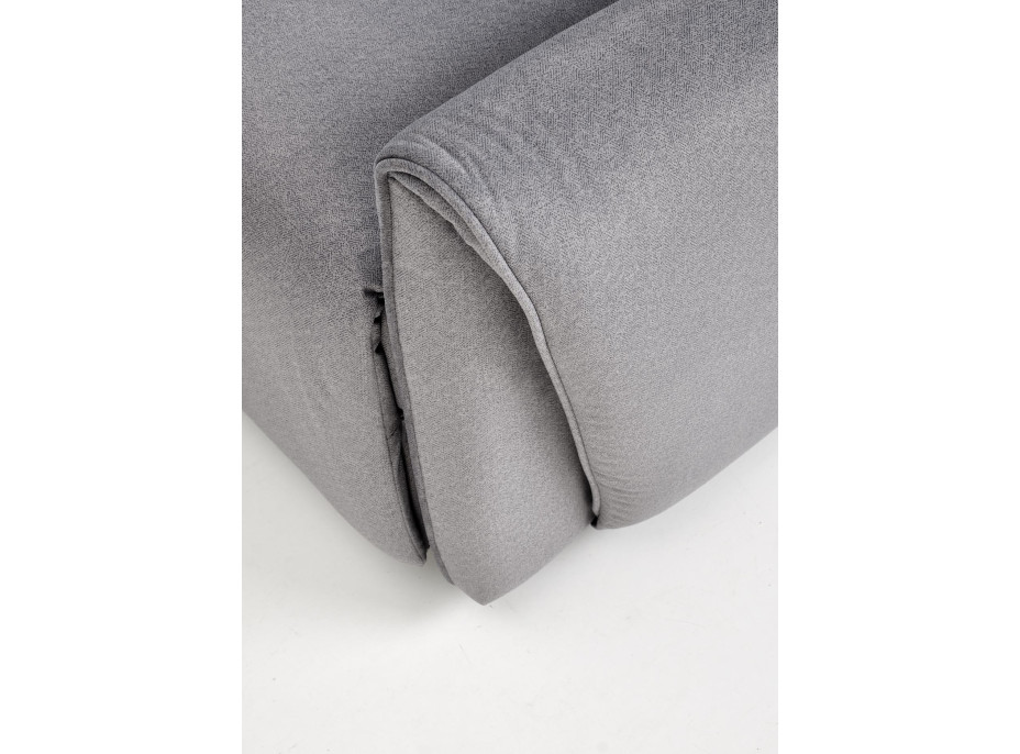 Elektrické polohovací křeslo GELATO - čalouněné látkou - popelavě šedé