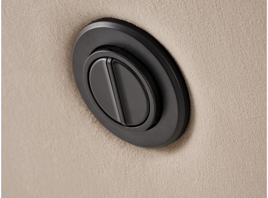 Elektrické polohovací křeslo CROCUS - čalouněné látkou - béžové