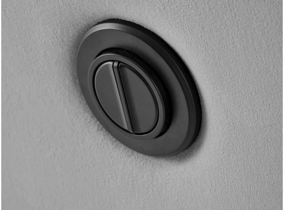 Elektrické polohovací křeslo CROCUS - čalouněné látkou - popelavě šedé