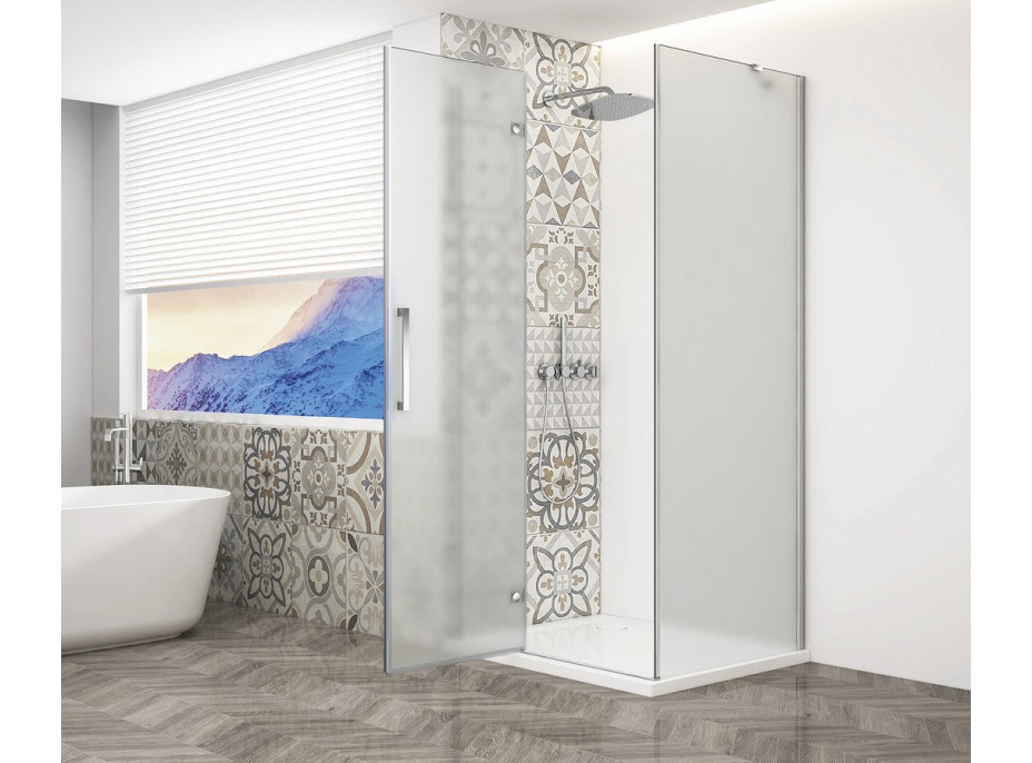 Gelco TRINITY CHROME obdélníkový sprchový kout 1000x900mm, matné sklo, levé GT5690-10ML-CH