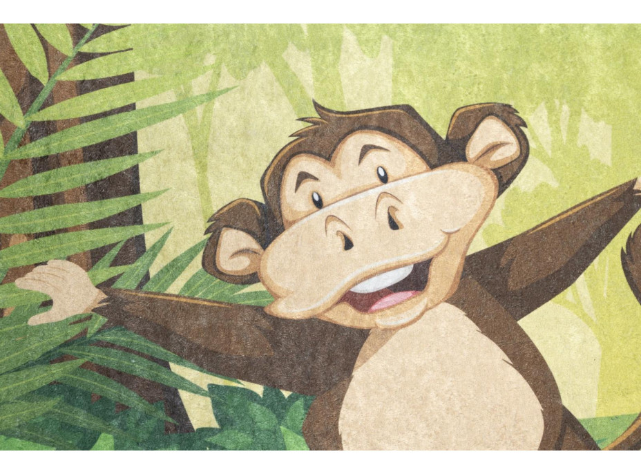 Dětský koberec EMMA - Zvířátka v džungli, 80x150 cm