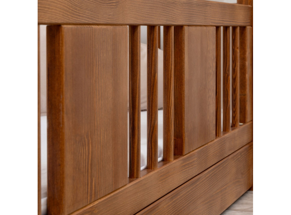 Dětská domečková postel z masivu borovice LUNA S 10 - 190x90 cm