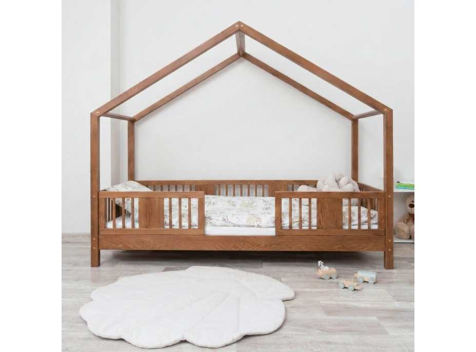 Dětská domečková postel z masivu borovice LUNA S 10 - 190x90 cm