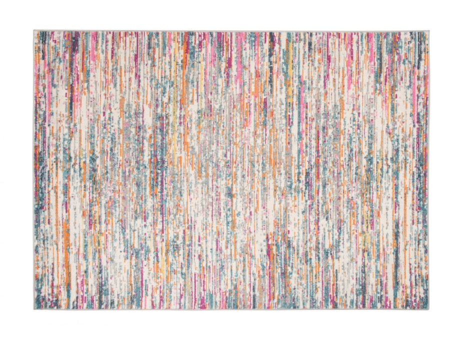 Kusový koberec AZUR static - šedý/růžový/modrý, 120x170 cm