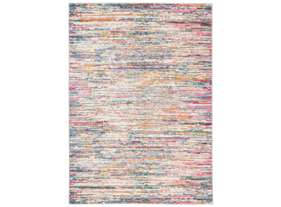 Kusový koberec AZUR static - šedý/růžový/modrý, 120x170 cm