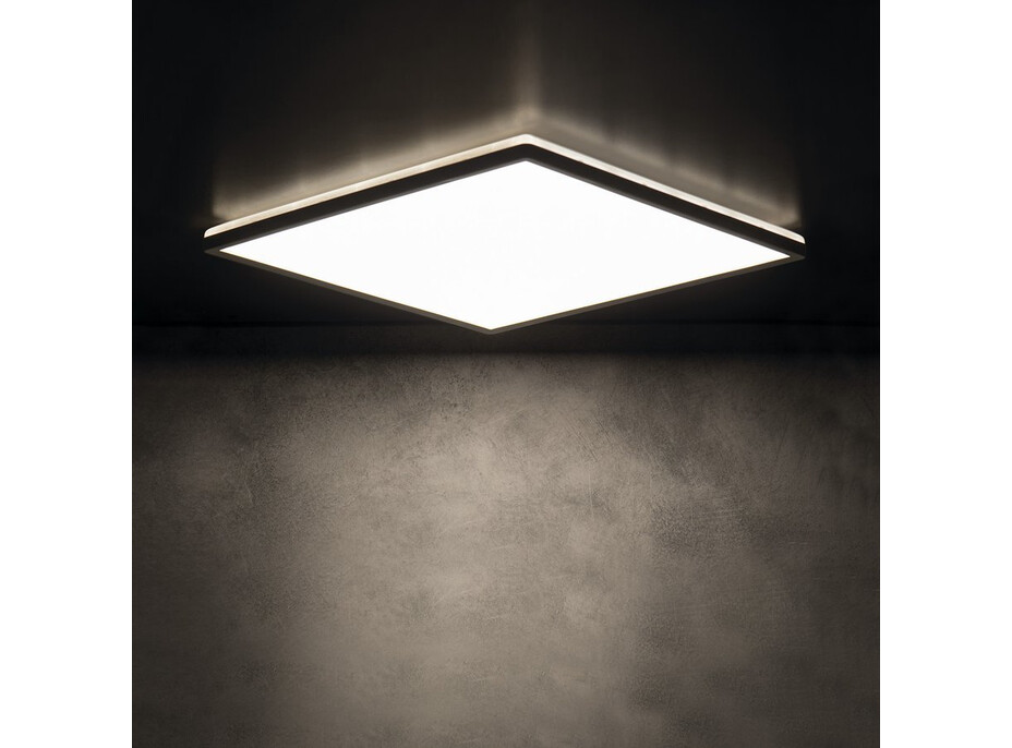 KANLUX AZPO stropní LED svítidlo, 420x420mm, 22W, 3000/4000/6000K, IP54, černá mat 31535