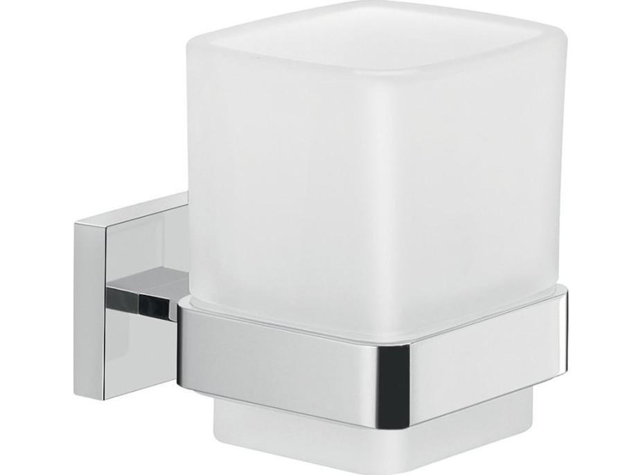 Gedy ELBA sklenka, mléčné sklo, chrom A01013