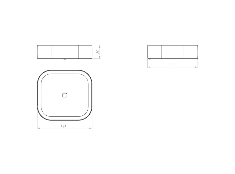 Gedy OUTLINE mýdlenka, černá mat 321214