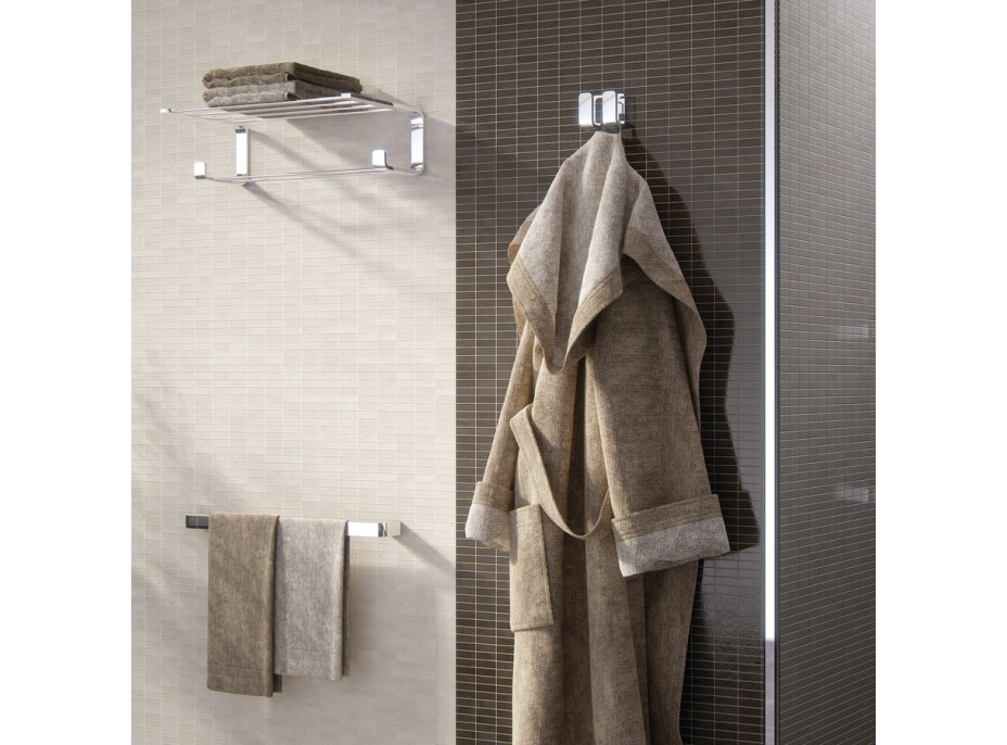 Gedy OUTLINE dvojitý háček, chrom 322813