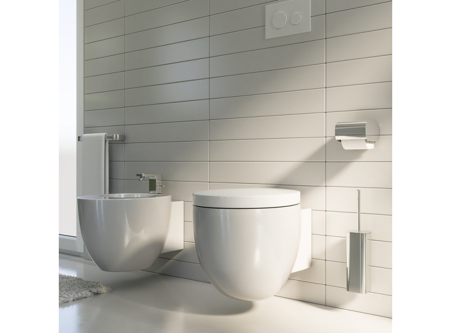 Gedy OUTLINE držák toaletního papíru s krytem, chrom 322513