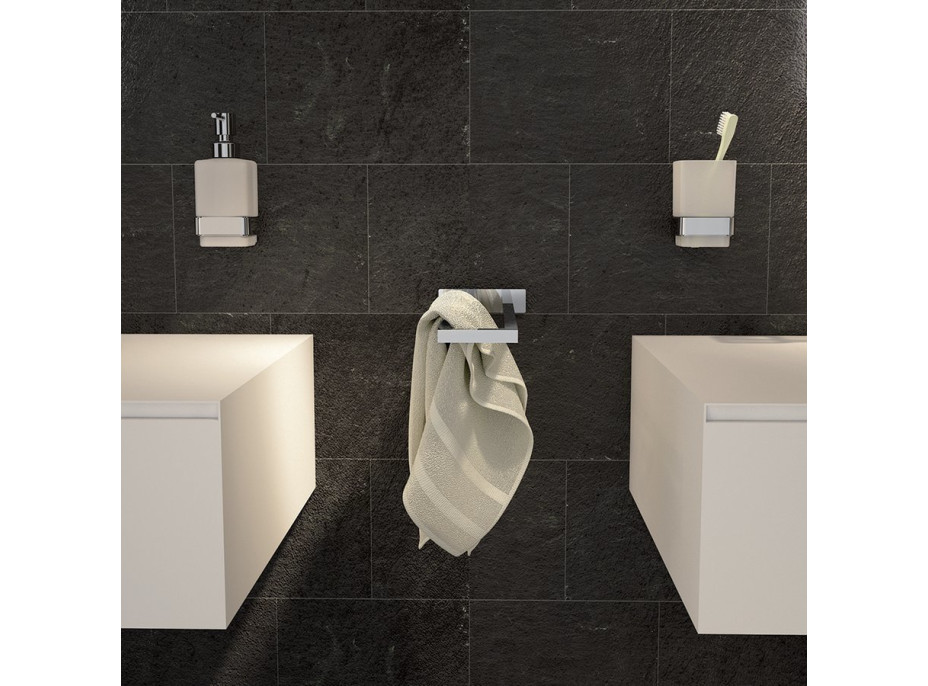 Gedy ELBA pevný držák ručníků dvojitý, chrom A02213