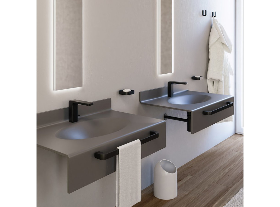 Gedy OUTLINE háček, černá mat 322614