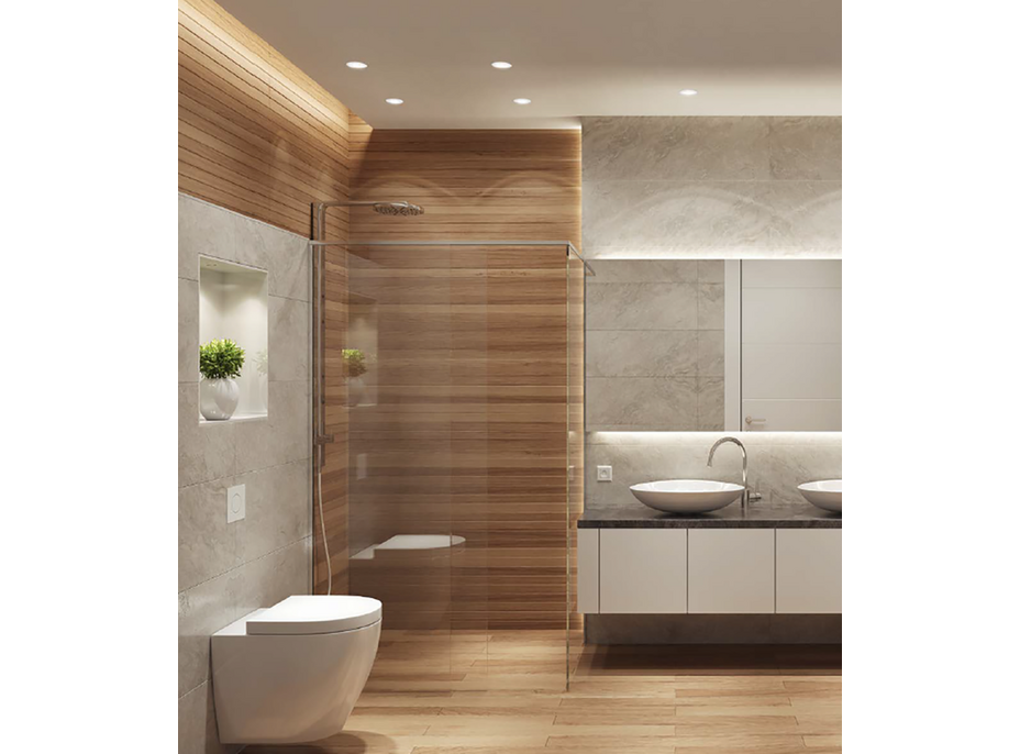 OSRAM Koupelnové podhledové svítidlo, ø 85mm, GU10OSRAM, 4, 3W, 230V, IP65, bílá AC3146902ZS