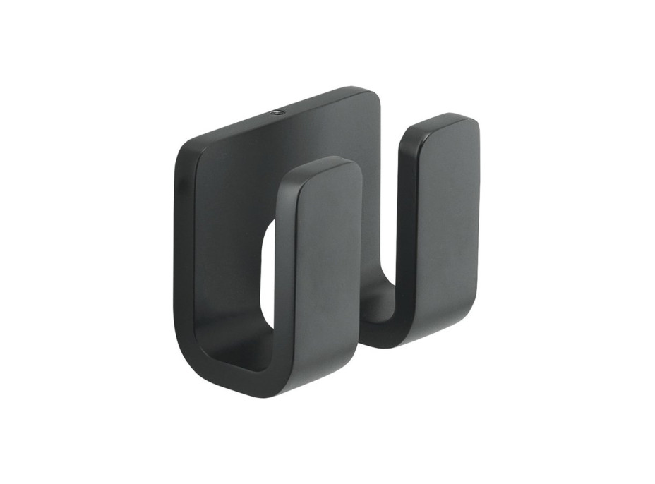 Gedy OUTLINE dvojitý háček, černá mat 322814