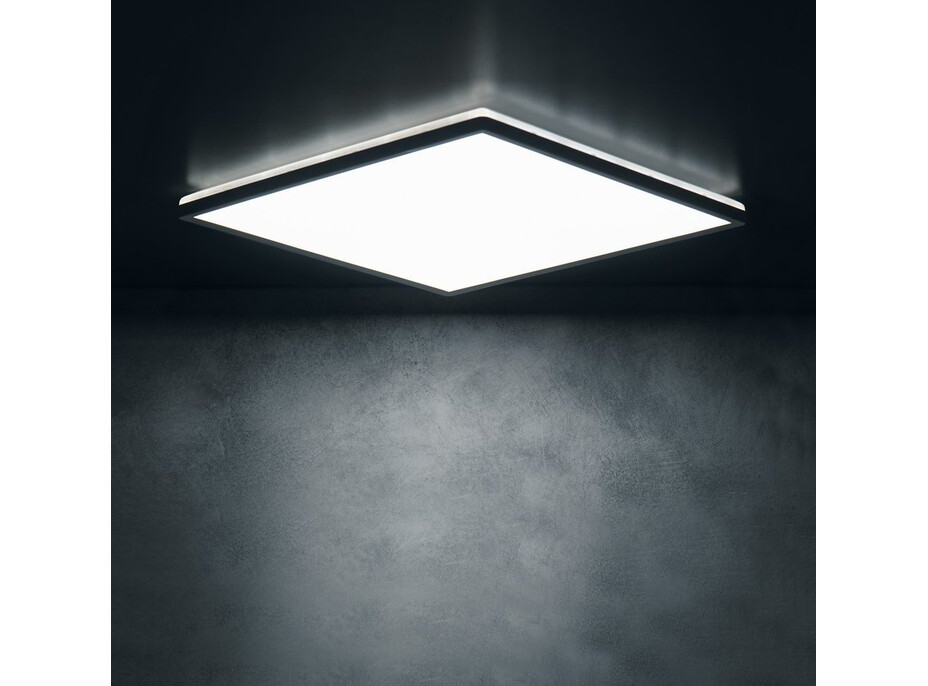 KANLUX AZPO stropní LED svítidlo, 225x225mm, 12, 3W, 3000/4000/6000K, IP54, černá mat 31531