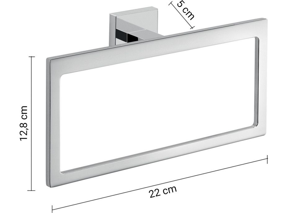 Gedy ELBA držák ručníků, chrom A07013