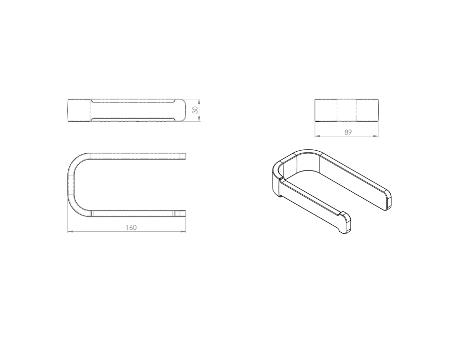 Gedy OUTLINE držák toaletního papíru, chrom 322413