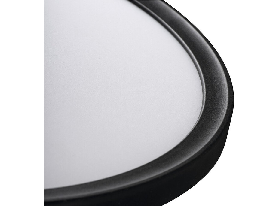 KANLUX AZPO stropní LED svítidlo, ø 225mm, 11, 8W, 3000/4000/6000K, IP54, černá mat 31513