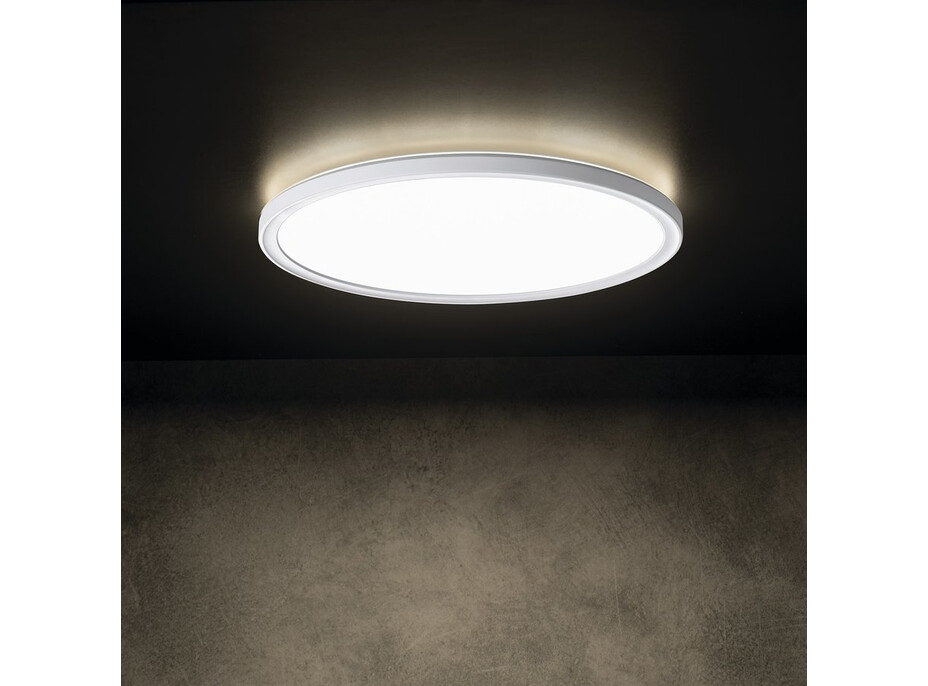 KANLUX AZPO stropní LED svítidlo, ø 420mm, 22W, 3000/4000/6000K, IP54, bílá 31516