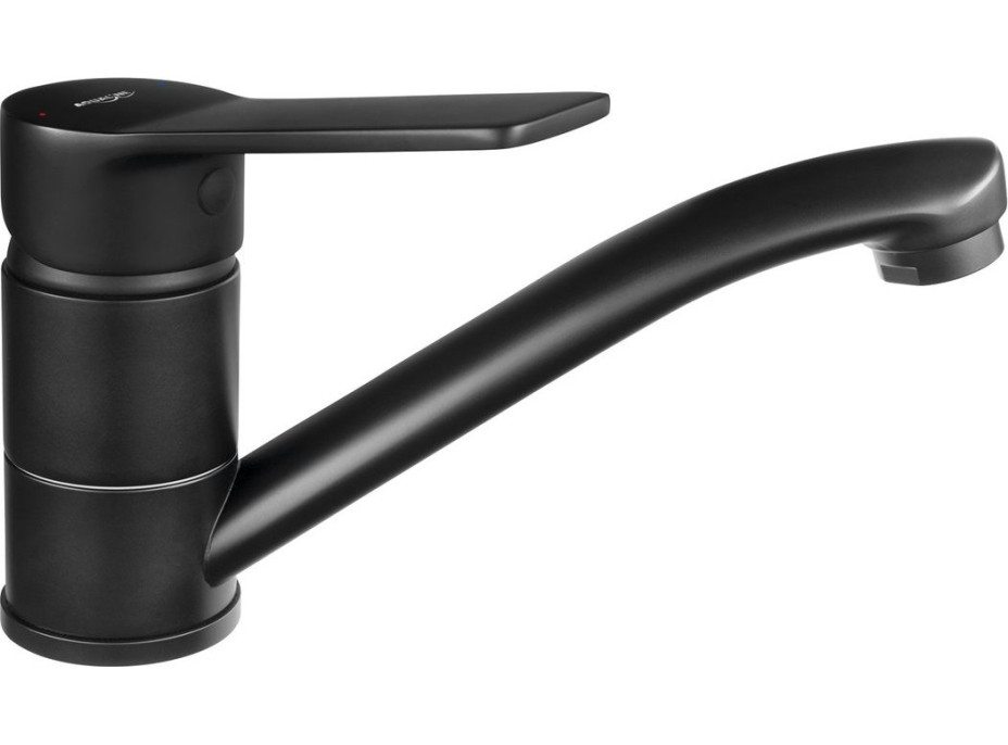 Aqualine SINTRA umyvadlová baterie s otočnou hubicí, černá mat SX001B