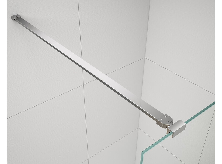 Polysan ESCA CHROME jednodílná sprchová zástěna do prostoru, kouřové matné sklo, 1000 mm ES1410-05