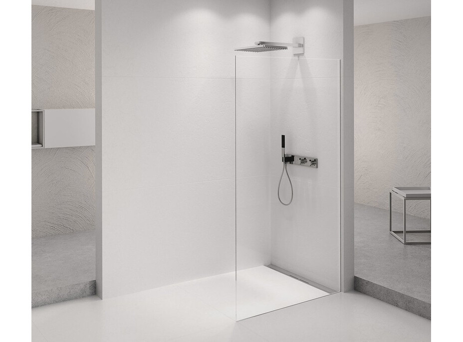 Polysan ARCHITEX CHROM sprchová zástěna 862mm, čiré sklo AXC90CL