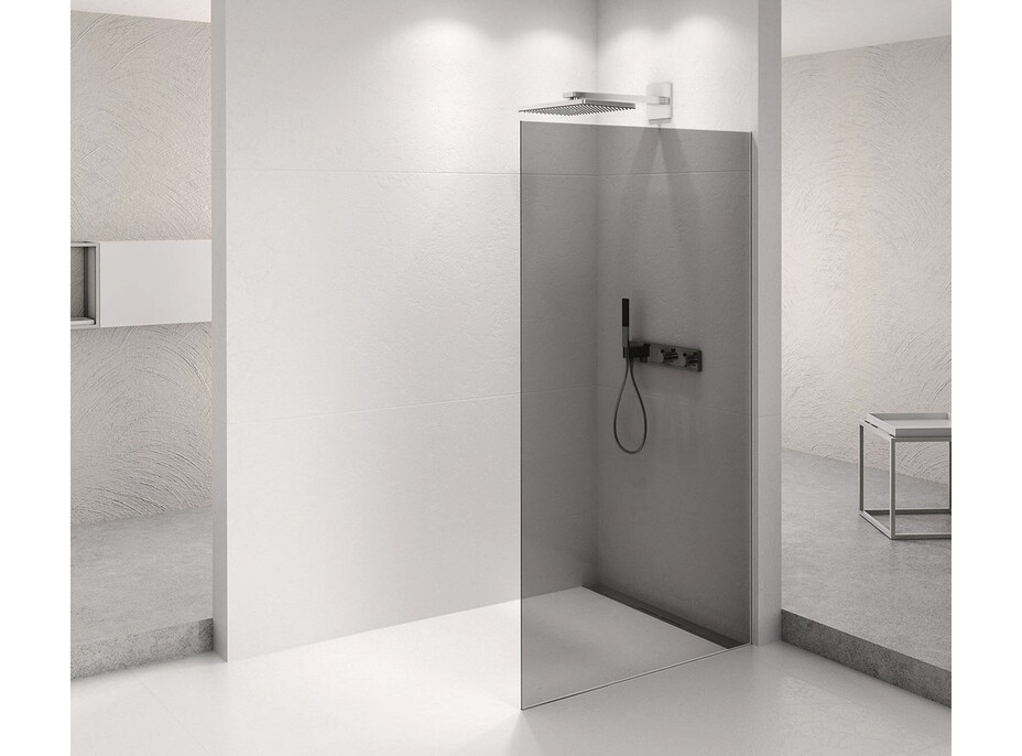 Polysan ARCHITEX CHROM sprchová zástěna 762mm, kouřové sklo AXC80SC