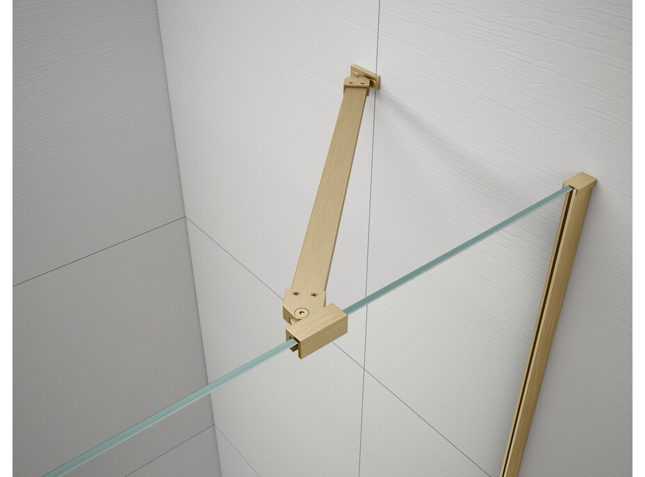 Gelco TRINITY GOLD MATT obdélníkový sprchový kout 900x800mm, rohový vstup, matné sklo GT2280-90M-G