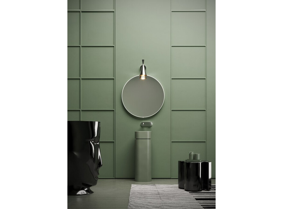 Kerasan HAKO keramické umyvadlo ke stěně, 30x88, 5x30cm, verde mat 554311-1