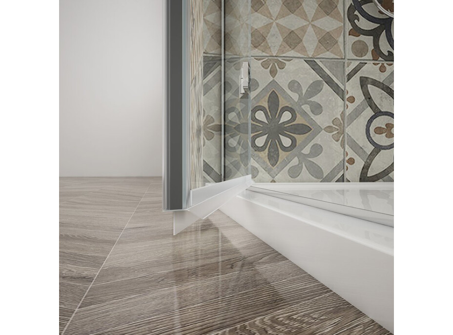 Gelco TRINITY CHROME čtvercový sprchový kout 1000x1000mm, čiré sklo, levé GT5610-10CL-CH