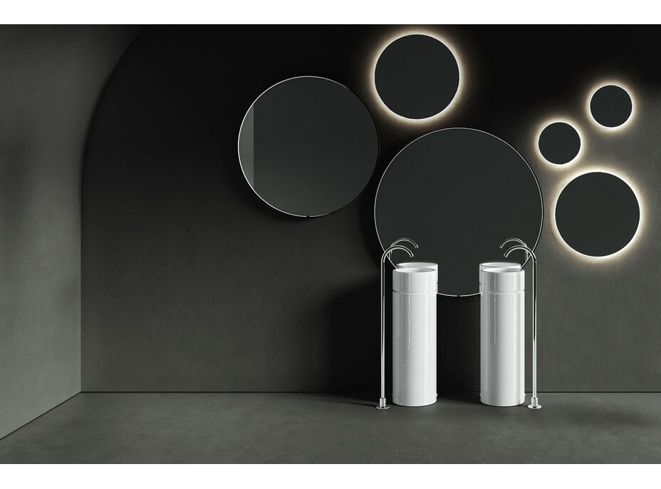 Kerasan OKE keramické umyvadlo volně stojící, průměr 30x88, 5cm, bílá 554001-2