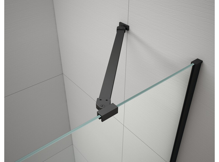 Gelco TRINITY BLACK čtvercový sprchový kout 900x900mm, rohový vstup, čiré sklo GT2290-90C-B