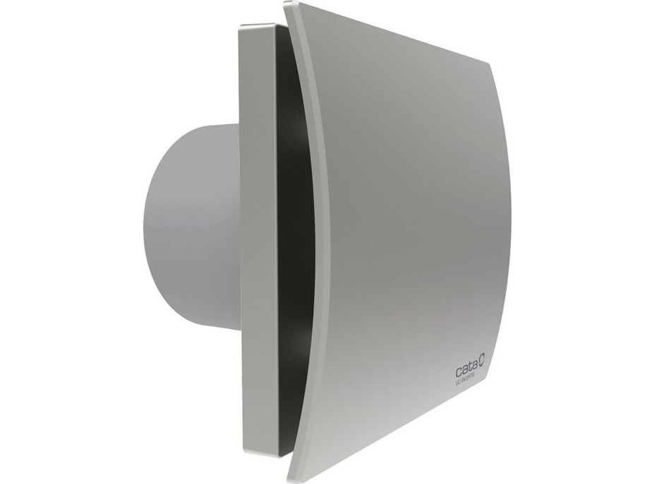 Cata SILENTIS UC TH 10 koupelnový ventilátor axiální s automatem, 8W, potrubí 100mm, stříbrná 01221200