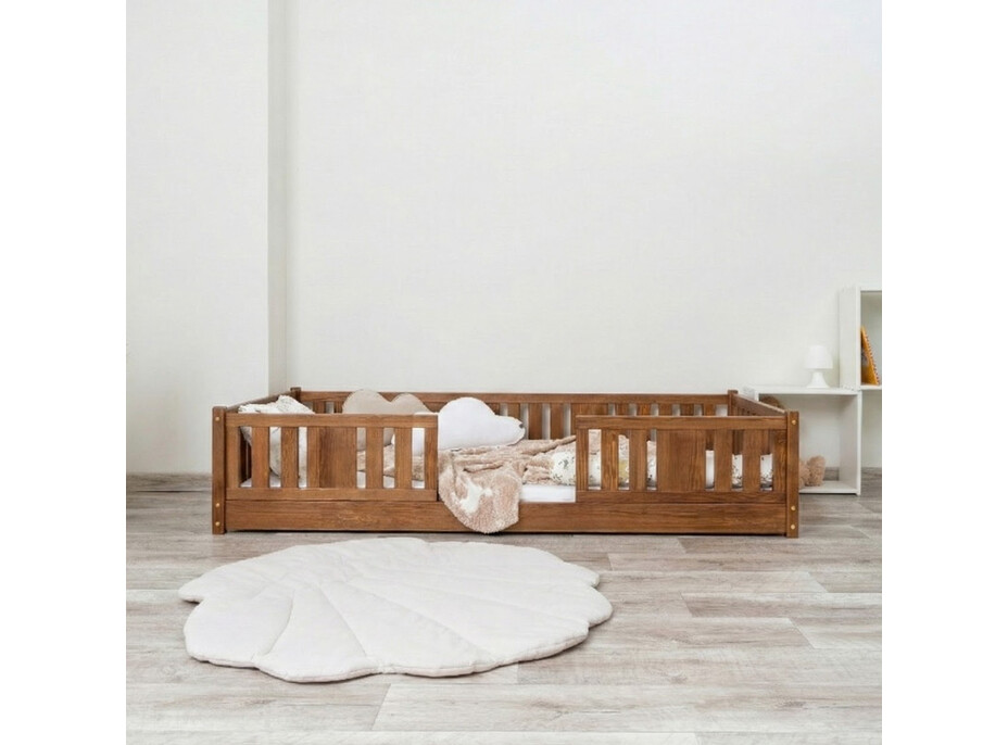 Dětská Montessori postel z masivu borovice NIKO - 190x90 cm