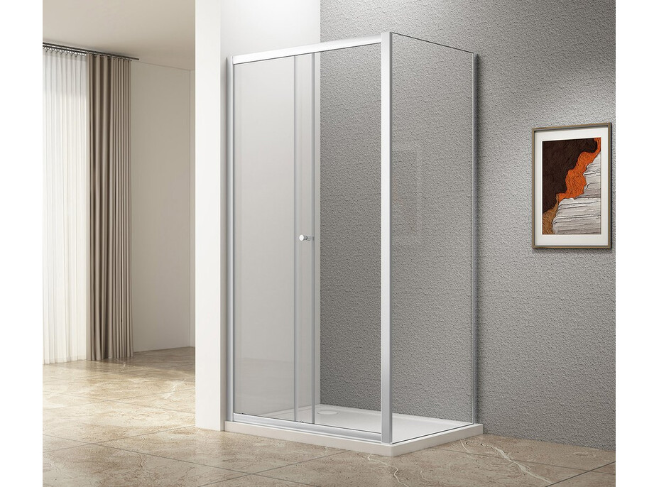 Aqualine UGGA obdélníkový sprchový kout 1400x800mm, čiré sklo ATS140-01