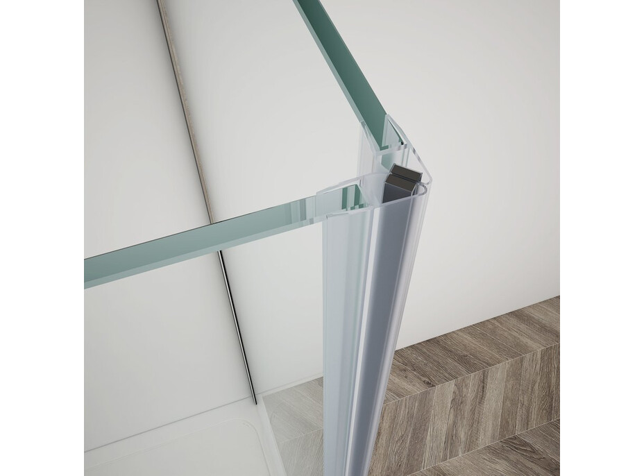 Gelco TRINITY CHROME obdélníkový sprchový kout 900x1200mm, čiré sklo, levé GT5612-90CL-CH