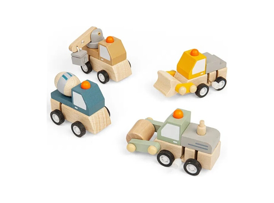 Bigjigs Toys Natahovací stavební autíčko 1 ks