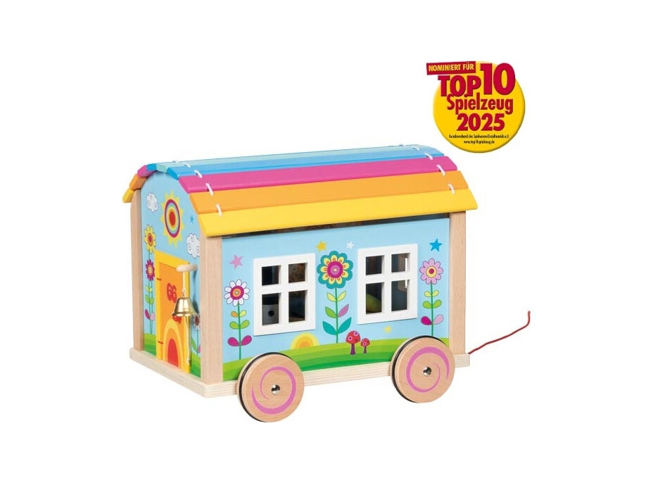 Goki Dřevěný karavan pro panenky