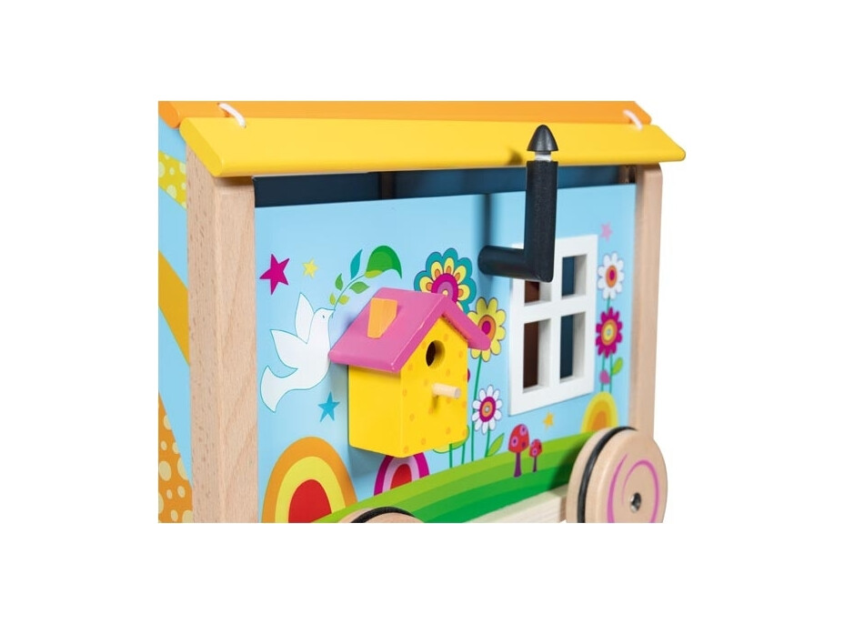 Goki Dřevěný karavan pro panenky