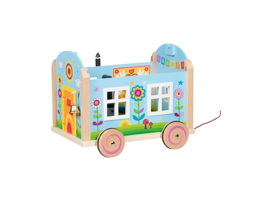 Goki Dřevěný karavan pro panenky
