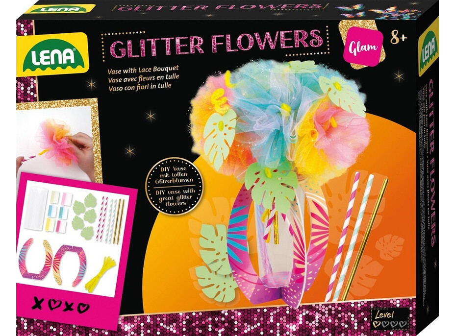 Lena Kreativní sada Třpytivé květiny
